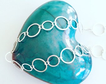 O-rings Silver links Necklace