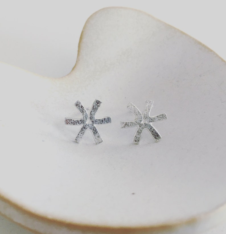 Star Silver Studs image 2