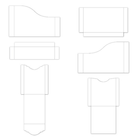 Схема кармашка из бумаги