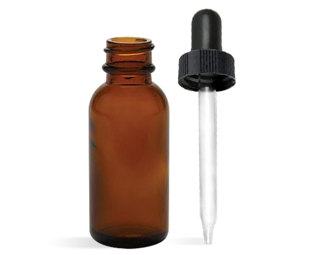 Glass Dropper Oil Bottle With Box 24 x 30ml Square Clear Glass