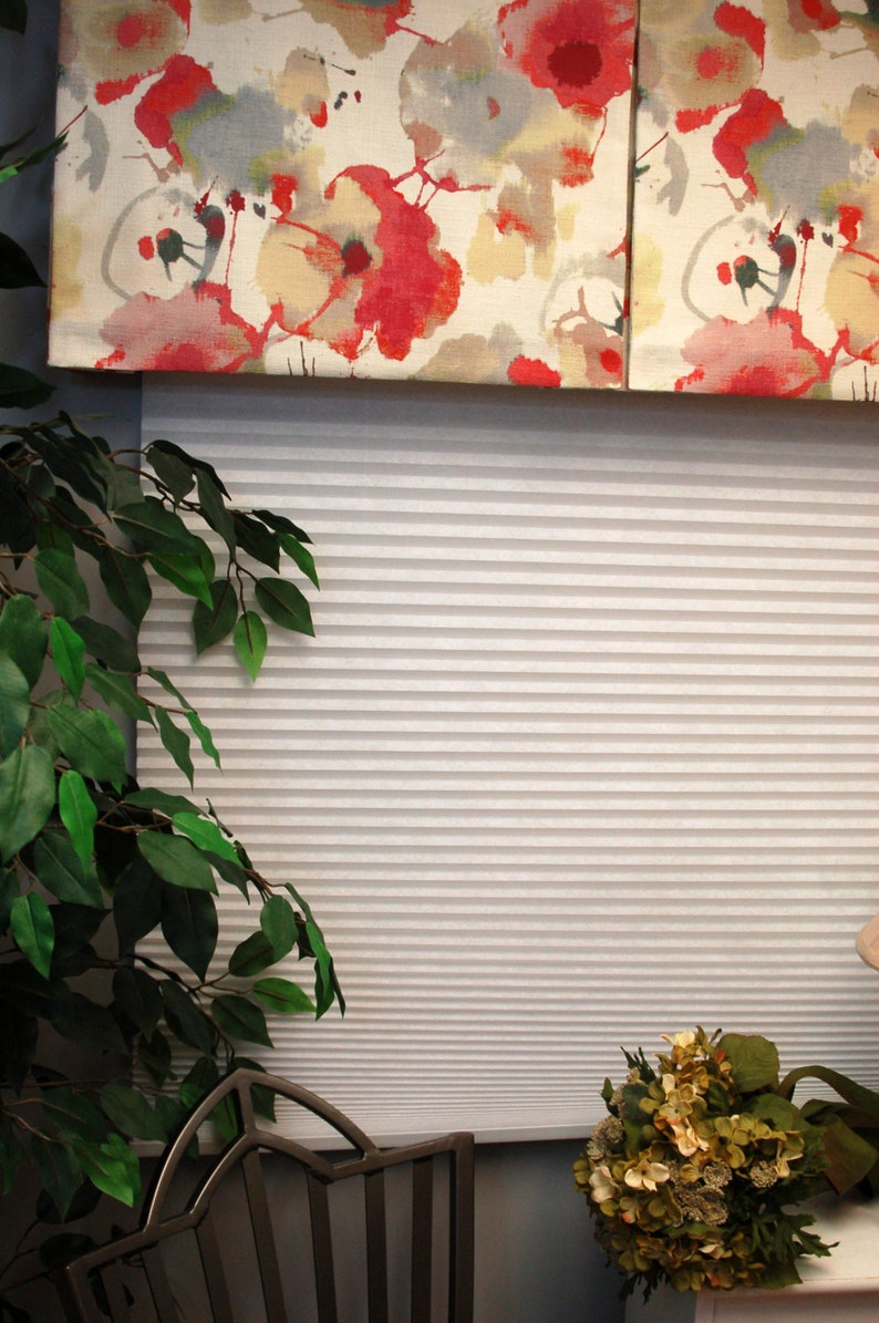 your fabrics my LABOR and lining fits 24-42 window Custom Window Treatment BOX PLEATED Hidden Rod Pocket Valance