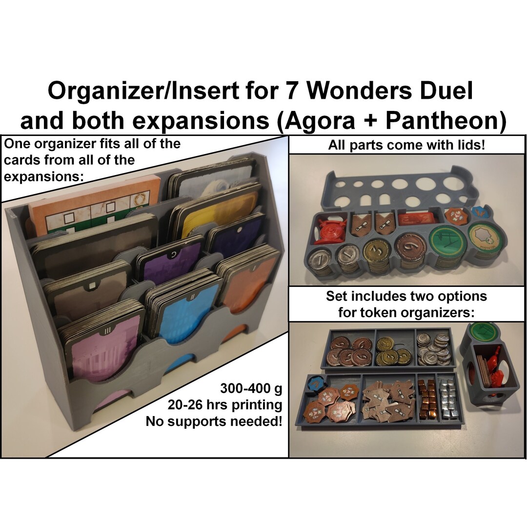7 Wonder Duel 3D Printed Organizer/game Play Trays - Etsy