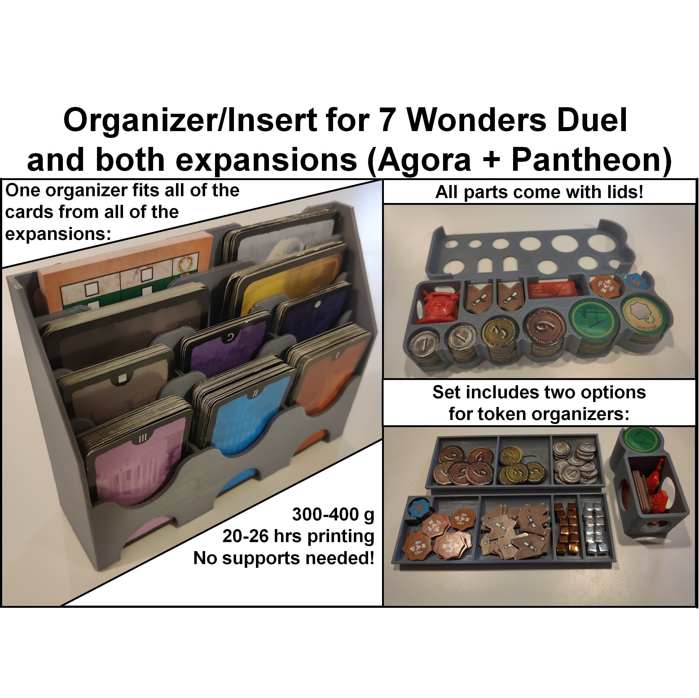 7 Wonders Duel expansions Insert / Box Organizer -  Hong Kong