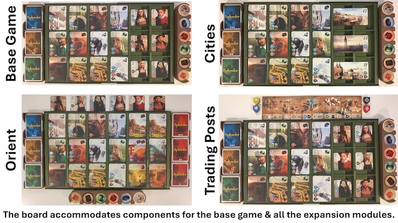 Splendor Trading Posts STL Files: Unofficial Case, Board, and Organizer for Splendor - Etsy