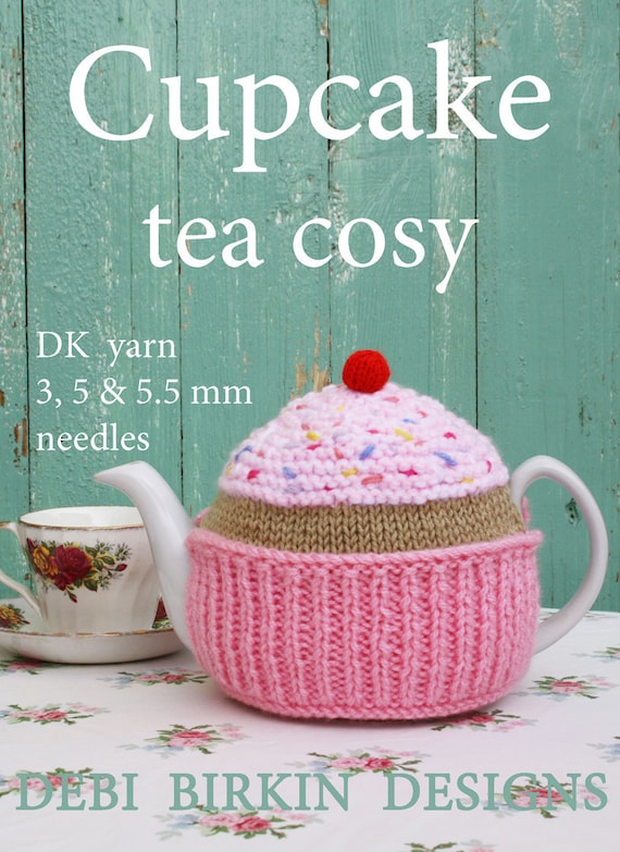 Cupcake Knitting Pattern Tea Cosy Teacozy Teacosy Cozies Cozy Etsy