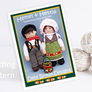 Modèle de tricot pour poupées, Debi Birkin Patterns, téléchargement numérique PDF, modèle de tricot jouet, péniche, grand classique, rosie et jim