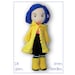 Coraline doll - pdf download knitting pattern