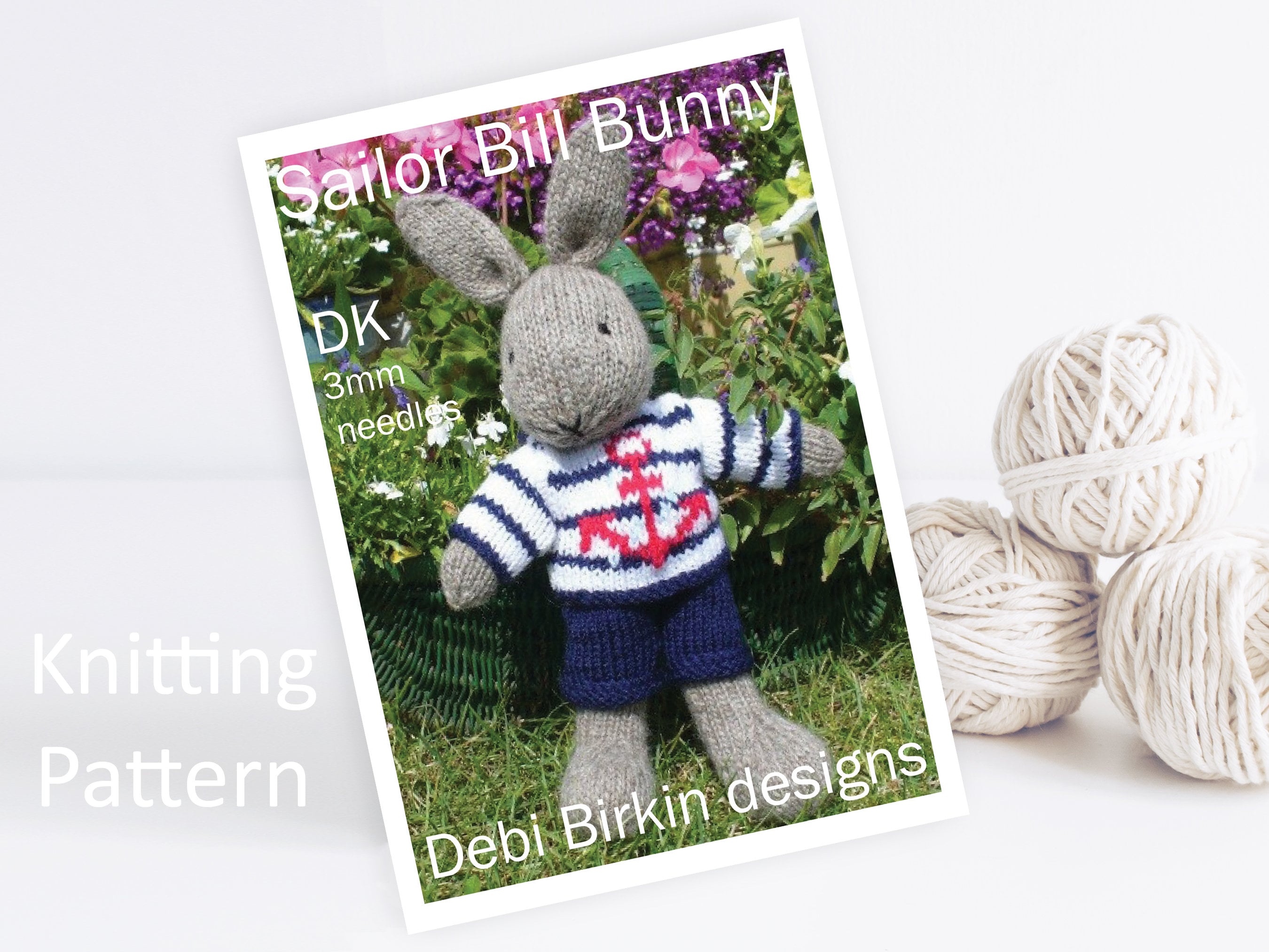 Knitting Pattern for Toys, Debi Birkin Patterns, PDF Digital