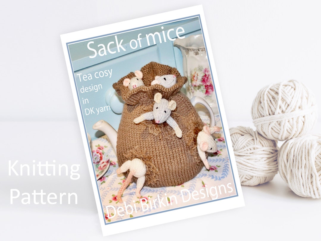 Knitting Pattern for Elephant Tea Cozy Cosy Cosies Cozies, Debi Birkin Patterns, PDF Digital