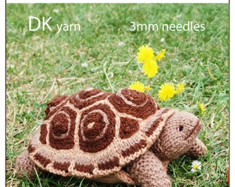 Knitting Pattern for Turtle, Debi Birkin Patterns, PDF Digital