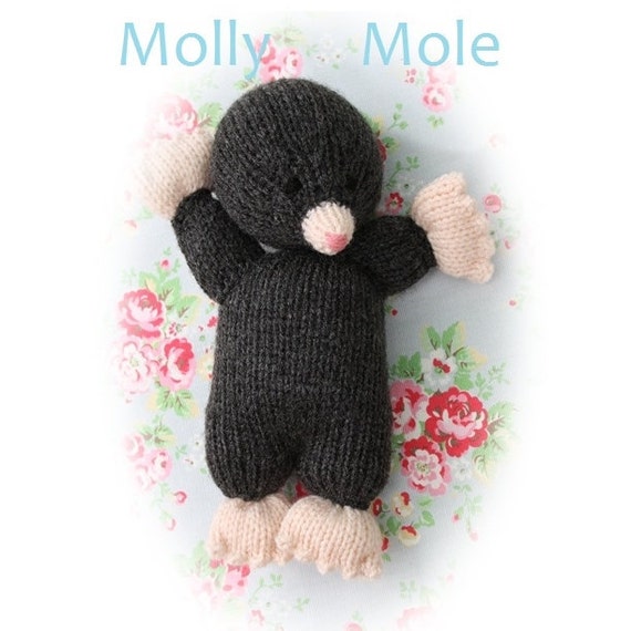 Knitting Pattern for Mole, Debi Birkin Patterns, PDF Digital
