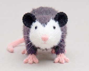 Breipatroon Opossum & Ratten, Debi Birkin Patterns, PDF digitale download, speelgoed, konijnenbreipatronen, muisopossum