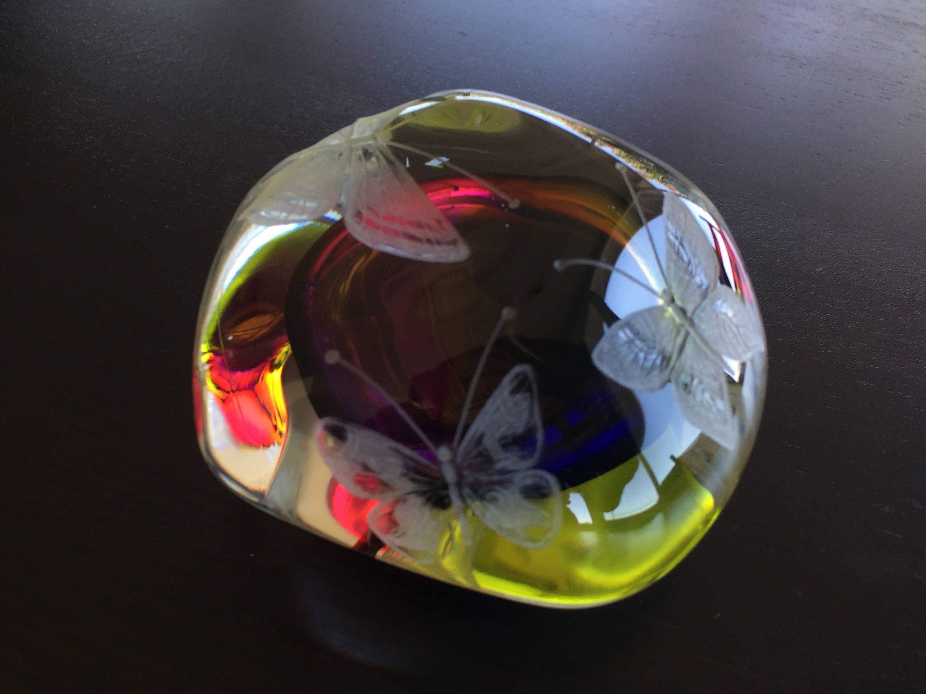 Hand Engraved Butterfly Paperweight Butterflies, Large Butterfly Paperweight Customized