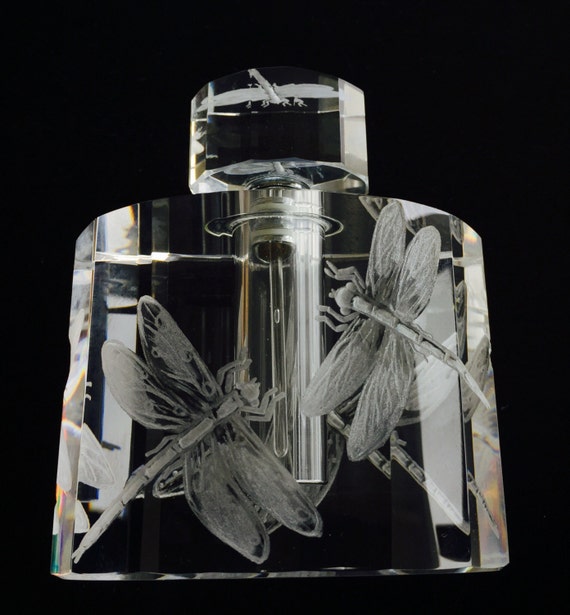 Art Deco Perfume Bottle Hand engraved Art Deco Perfume Bottle Hand engraved