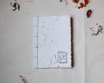 Marigold handmade paper and zero waste notebook