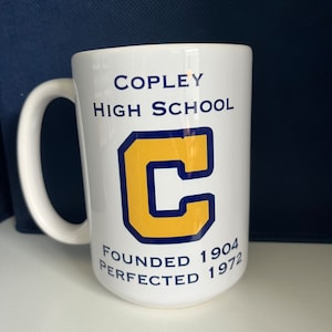 Custom Mug, High School Reunion Mug,  College Mug, Coffee Mug, Personalized Mug, School Logo, Sports Logo