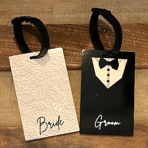 Mr and Mrs Luggage Tags, Wedding Gifts Personalized Gifts for