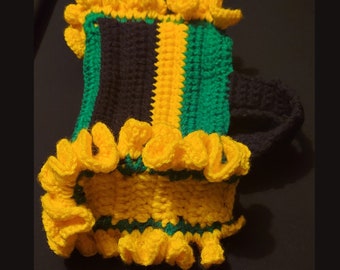 Jamaican Ruffle Purse.