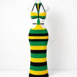 Jamaican Knit Dress - Etsy Jamaican Knit Dress - Etsy