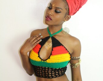 crochet crop top available in any color and sizes A,B,C,D,DD