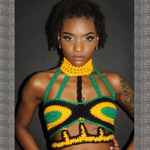 Reggiseno corto con girocollo solare Jamaica Rays OF.