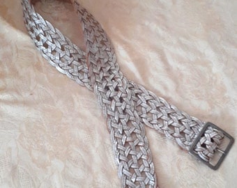 Silver Weave Belt