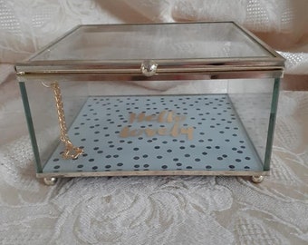 Glass Trinket Jewelry Box