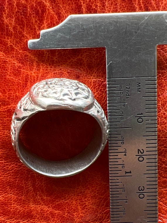 ANTIQUE Solid SILVER Berber RING - Antique Morocc… - image 6
