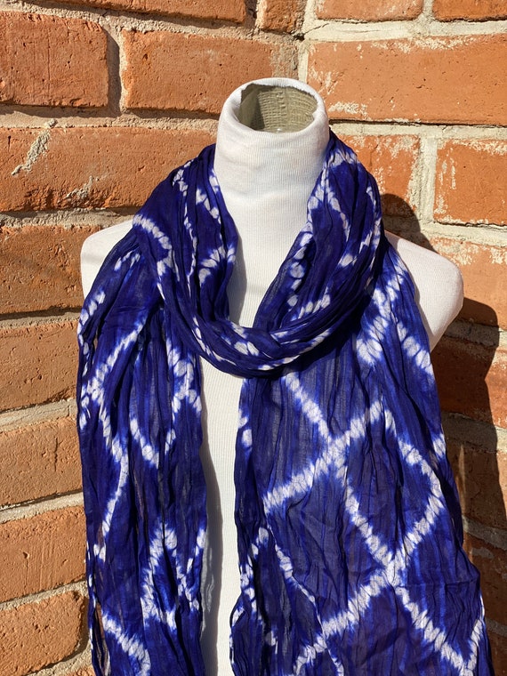 Moroccan Berber Tuareg Scarf- Long Handmade, Ethn… - image 4