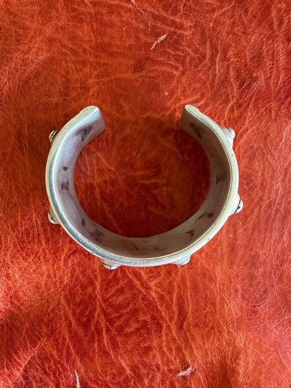 Antique Solid Silver Egyptian BRACELET- Nubian Sp… - image 5