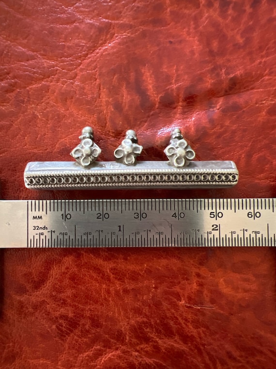 BIG Old Solid SILVER Indian PENDANT- Antique Cent… - image 3