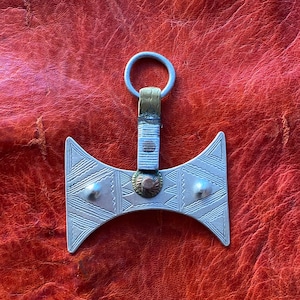 RARE Old Silver Tuareg Amulet - Sahara Desert Ornament - Ethnic, Tribal, African, Berber, Jewelry - Mixed Metals, Amazing Detail