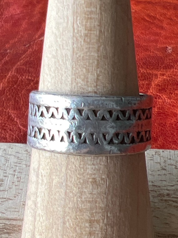Solid SILVER Berber RING- Antique Moroccan, Ethni… - image 5