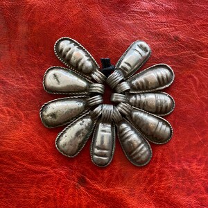 10 Antique Solid Silver Pendants - Ethiopian, Coptic Christian - Ethnic, Tribal - Amulet Talisman - African Jewelry - Telsum, Fluted Drops