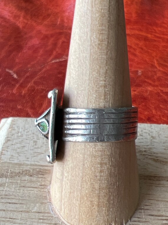 Solid SILVER Berber RING - Antique Moroccan, Ethn… - image 4
