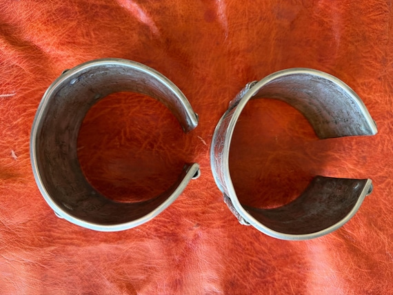 Old Solid Silver Anklets - Aures, Algerian, Berbe… - image 8