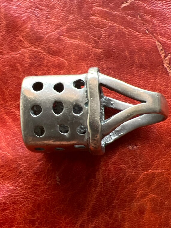 Old Solid SILVER Tuareg RING- Ethnic, Tribal, Ber… - image 7