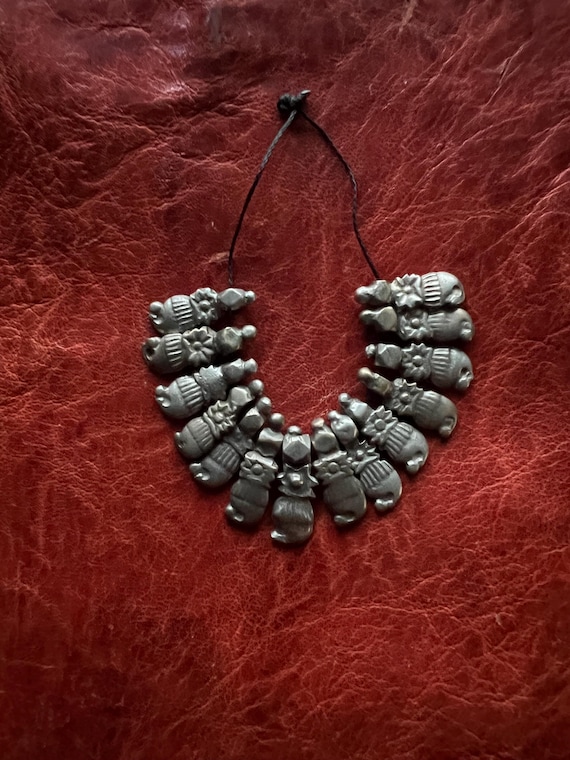 14 Old Solid SILVER Indian Mango PENDANTS- Centra… - image 1