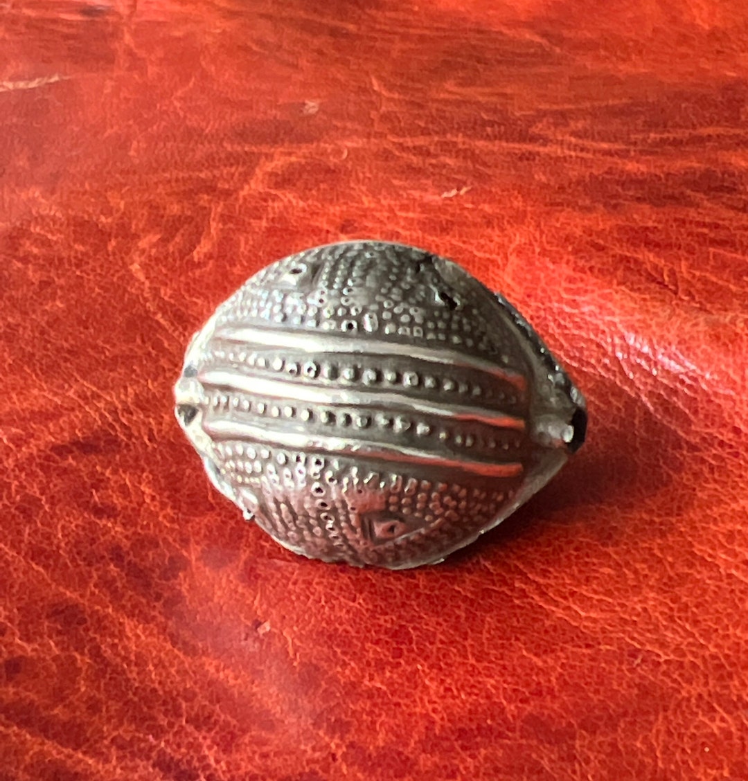 Antique Solid SILVER Bead - 