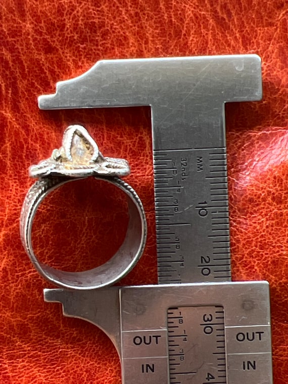 Solid SILVER Berber RING- Antique Moroccan, Ethni… - image 6