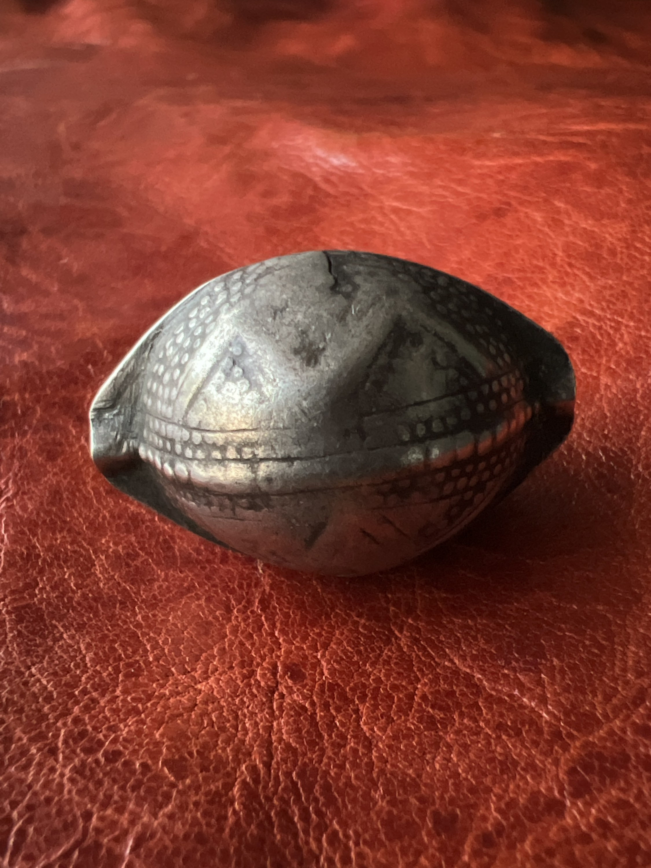 Antique Solid SILVER Bead - 