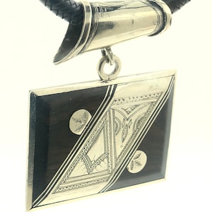 HUGE Tuareg Statement NECKLACE - Berber, Ethnic, Tribal Sahara Desert - African Jewelry- Ebony, Leather Metal Handmade- Modern Style