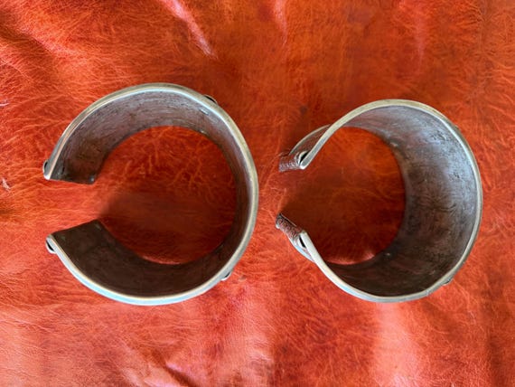 Old Solid Silver Anklets - Aures, Algerian, Berbe… - image 7