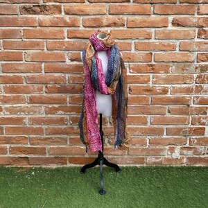 XL Long Tuareg SCARF ~ 14 Ft | 427 cm - Berber Deep Purple Traditional Gauze - Ethnic, Tribal Turban Wrap *Free* Ship from USA