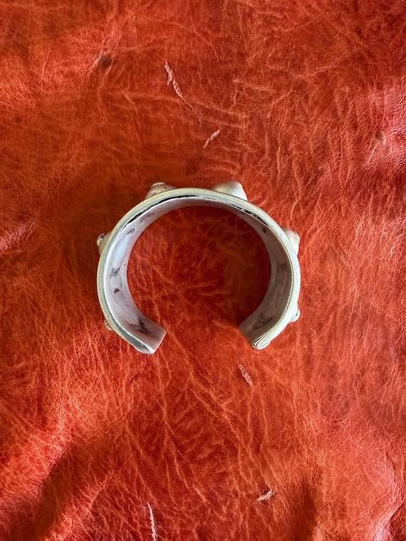 Antique Solid Silver Egyptian BRACELET- Nubian Sp… - image 4