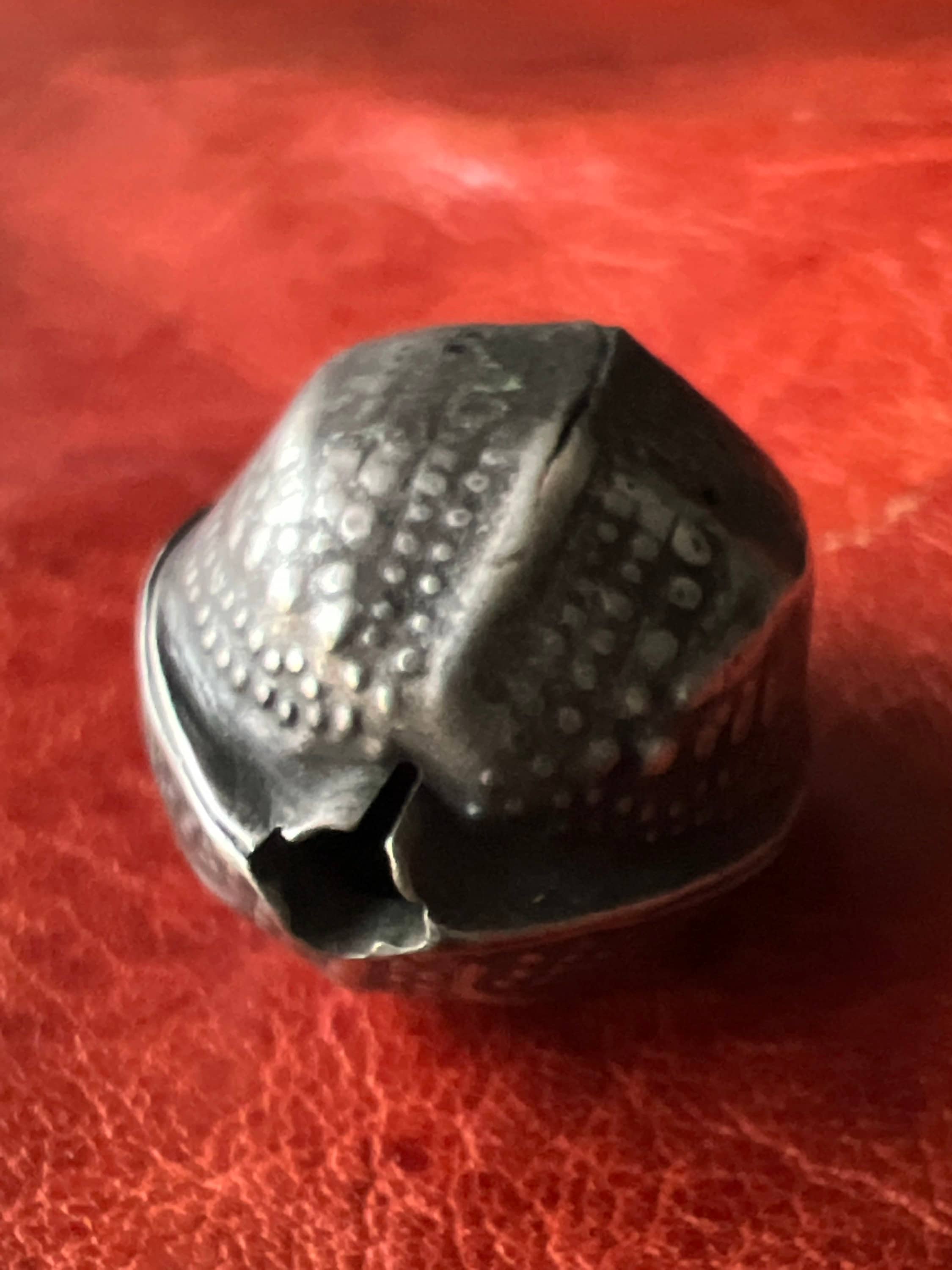 Antique Solid SILVER Bead - 