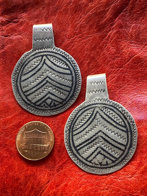 2 Old Solid SILVER Moroccan PENDANT - Berber Niel… - image 2