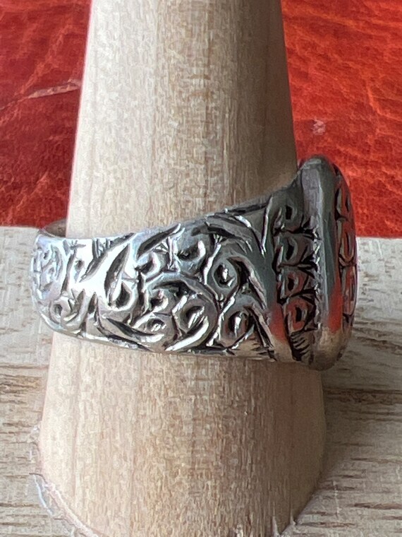 ANTIQUE Solid SILVER Berber RING - Antique Morocc… - image 3