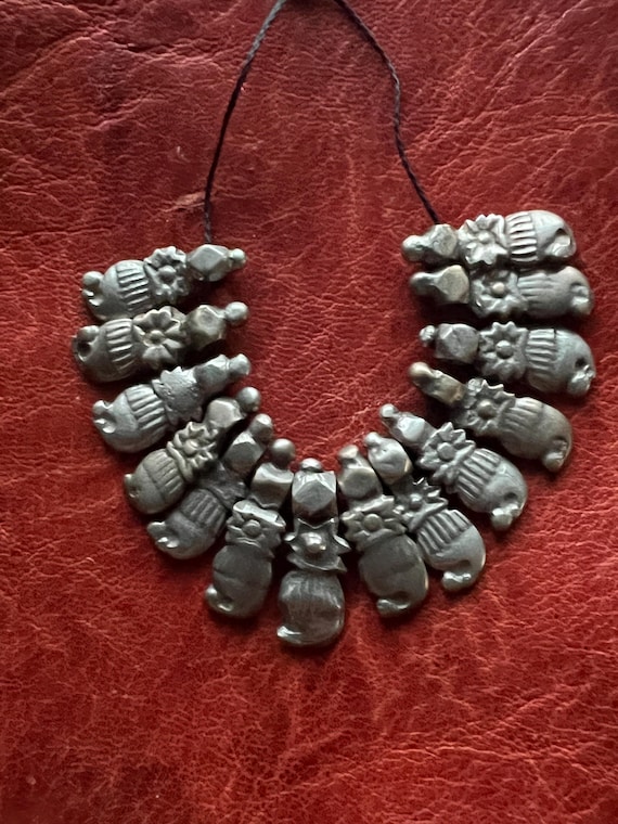 14 Old Solid SILVER Indian Mango PENDANTS- Centra… - image 2