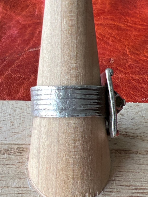 Solid SILVER Berber RING - Antique Moroccan, Ethn… - image 3